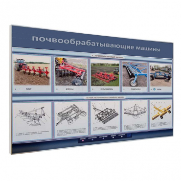 Электрифицированный светодинамический стенд «Почвообрабатывающие машины» - «globural.ru» - Клин