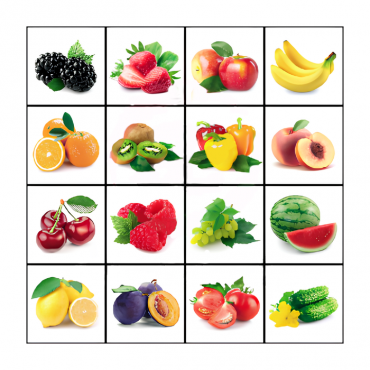 Тематическое поле-маршрутизатор «Фрукты и овощи» для мини-робота - «globural.ru» - Клин