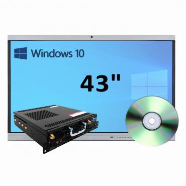 Интерактивная панель 43" (встроенный ПК, Win10) - «globural.ru» - Клин