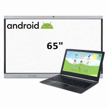 Интерактивная панель 65", ноутбук - «globural.ru» - Клин