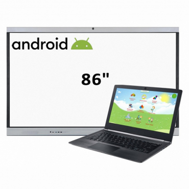 Интерактивная панель 86", ноутбук - «globural.ru» - Клин