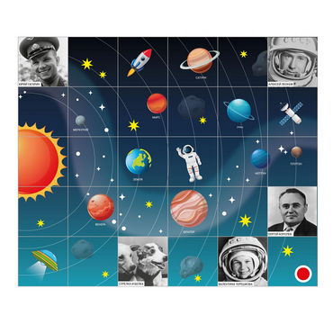 Коврик для логобота Пчелка "Космос" - «globural.ru» - Клин