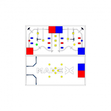 Соревновательное поле с элементами MakeX 2019 City Guardian Arena Expansion Kit for Blue Planet - «globural.ru» - Клин