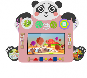 Настенный интерактивный комплекс бизиборд "Панда" - «globural.ru» - Клин