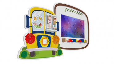 Настенный интерактивный комплекс "Бизиборд Автобус" - «globural.ru» - Клин