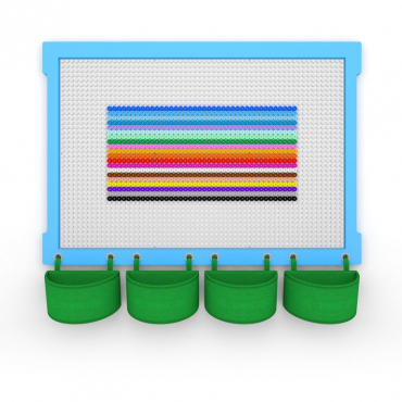 Комплект стены для конструирования Botzees с деревянной основой - «globural.ru» - Клин