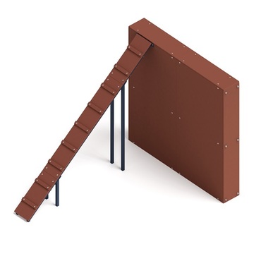 Элементы полосы препятствий "Забор с наклонной доской" - «globural.ru» - Клин